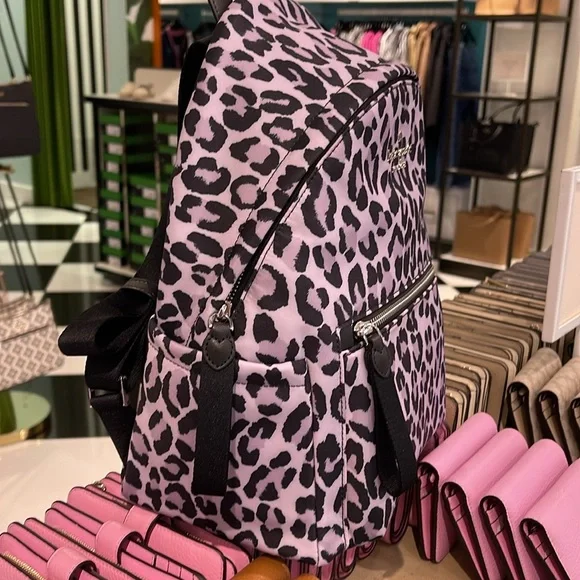 Kate Spade Chelsea Spotted Leopard Print Medium Backpack
Violet Mist
NWT - Picture 10 of 16